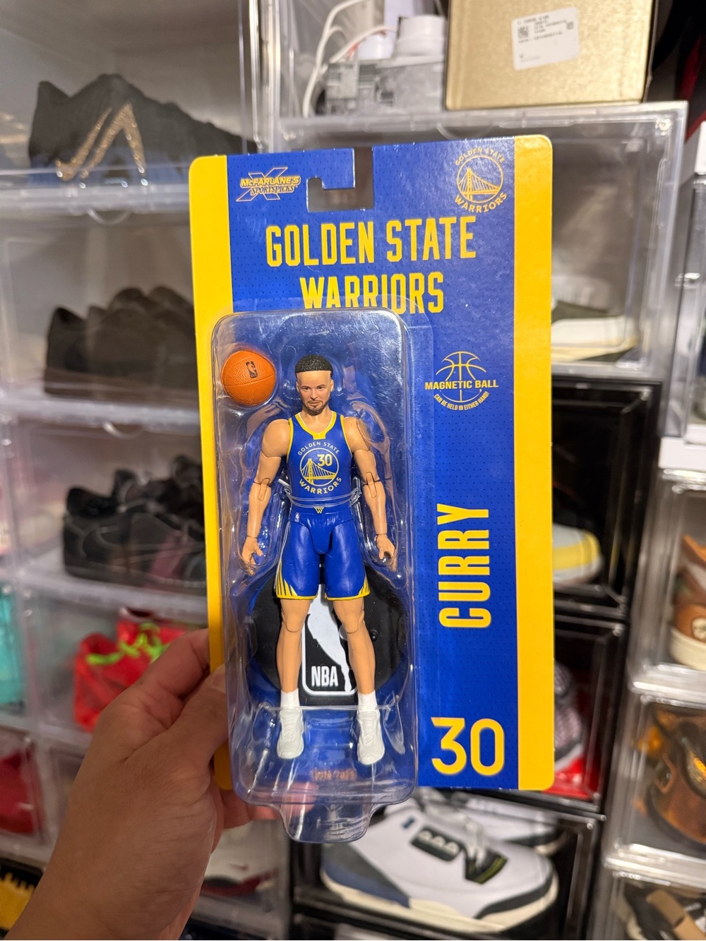 Golden State Warriors Stephen Curry Action Figure - Blue/Yellow Collectible